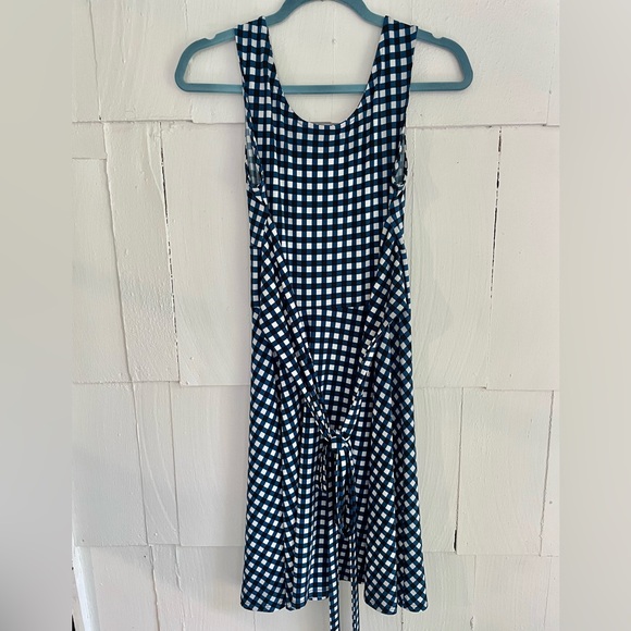 Leota Gingham Midi Dress, Size Small - Picture 2 of 9